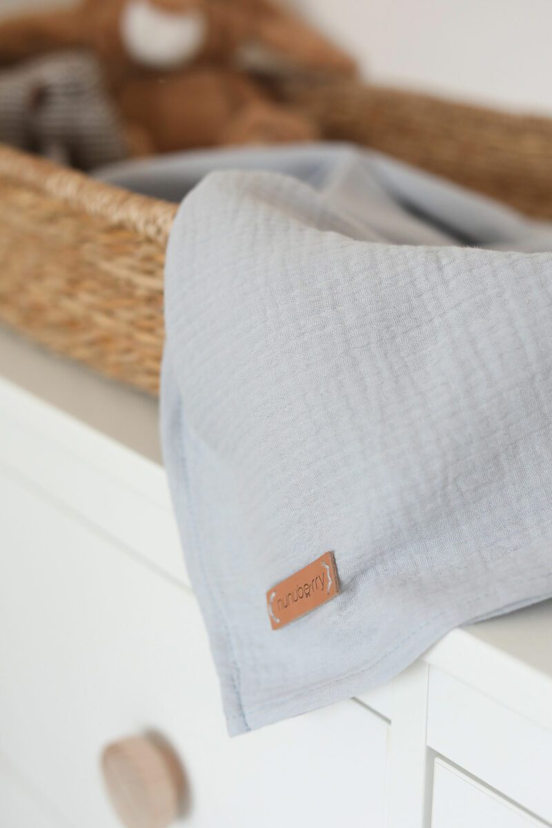 Muslin Blanket Nunuberry Sky Blue