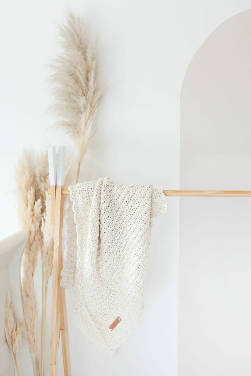 Handmade Crochet Blanket Nunuberry Vanilla