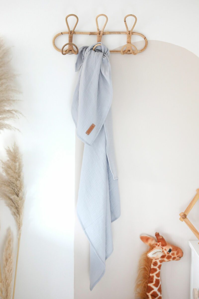 Muslin Blanket Nunuberry Sky Blue