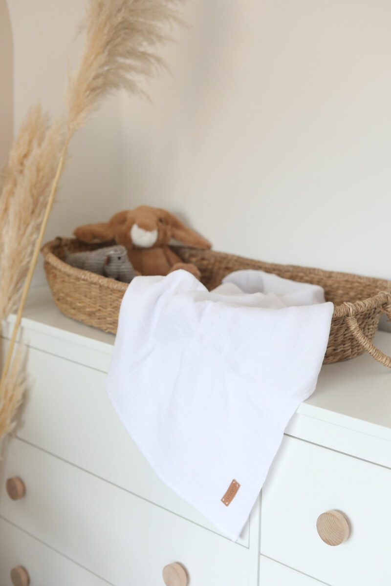 Muslin Blanket Nunuberry White