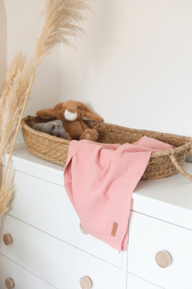 Muslin Blankets Nunuberry Dusty Pink