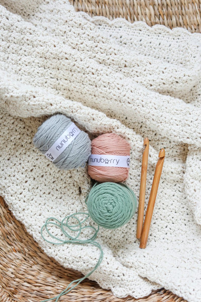Nunuberry Muslin Blankets | Baby Blankets | Crochet Blankets | New Baby Gift | Baby shower Gift